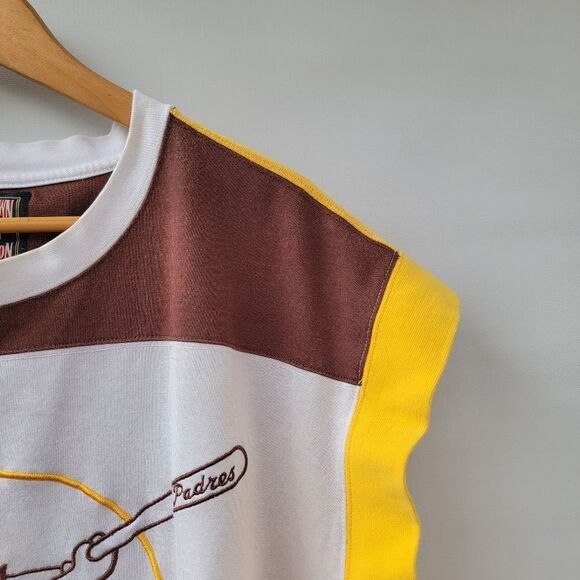 Cooperstown Collection GIII Carl Banks Mens 3XL Vintage San Diego Padres Jersey - Picture 5 of 15